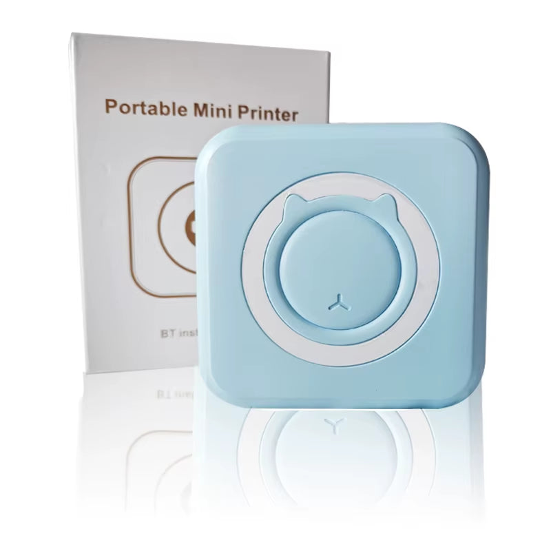 Portable Mini Thermal Printer Wirelessly BT 203Dpi Photo Label Memo Wrong Question Printing with USB Cable Imprimante Portable
