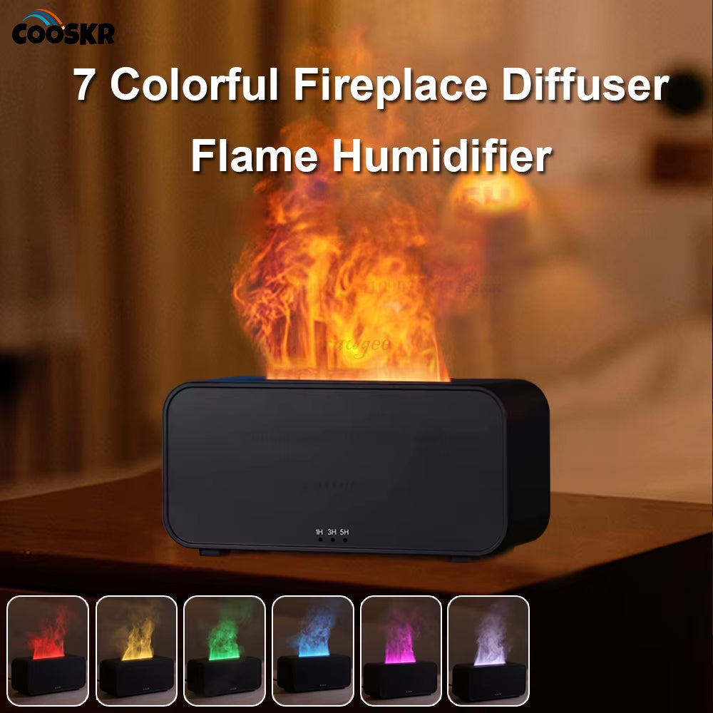Transform Your Space with the Mini Aroma Diffuser: 7 Colorful Flame Effects for Relaxation and Aromatherapy