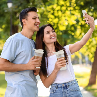 Electric Self Stirring Mug, Protein Powder Milkshake Shaker Bottle ,USB Charging Shaker Cup with Scale 15 Oz Water Cup, BPA Free