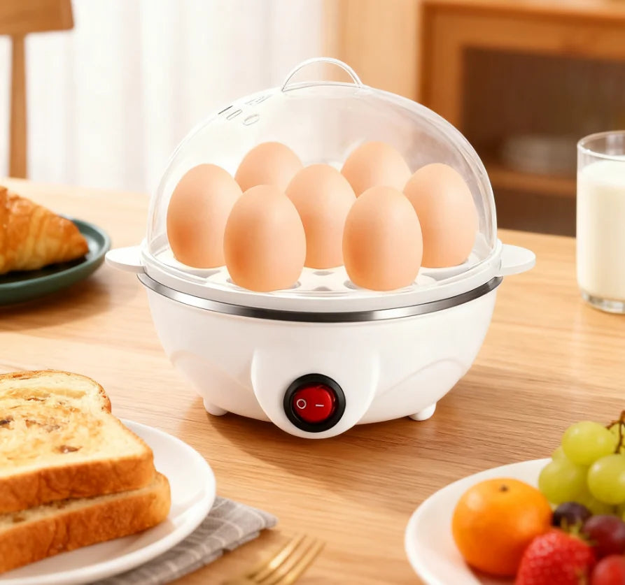 Revolutionize Your Breakfast with the 1-Person Mini Egg Cooker - Automatic Power Off & Multi-Functional Egg Maker for Effortless Cooking!