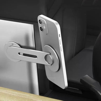 Revolutionary Magnetic Car Phone Holder for Tesla Model 3/Y/X/S – Perfect for MagSafe iPhone 14/13/12 with Metal Expansion Bracket for Laptop Screen Side Mounting