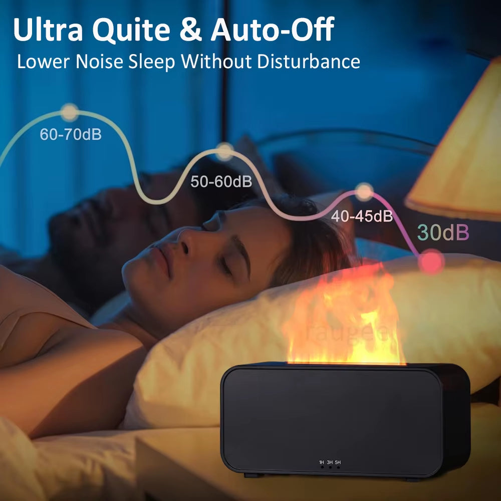 Transform Your Space with the Mini Aroma Diffuser: 7 Colorful Flame Effects for Relaxation and Aromatherapy