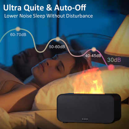 Transform Your Space with the Mini Aroma Diffuser: 7 Colorful Flame Effects for Relaxation and Aromatherapy