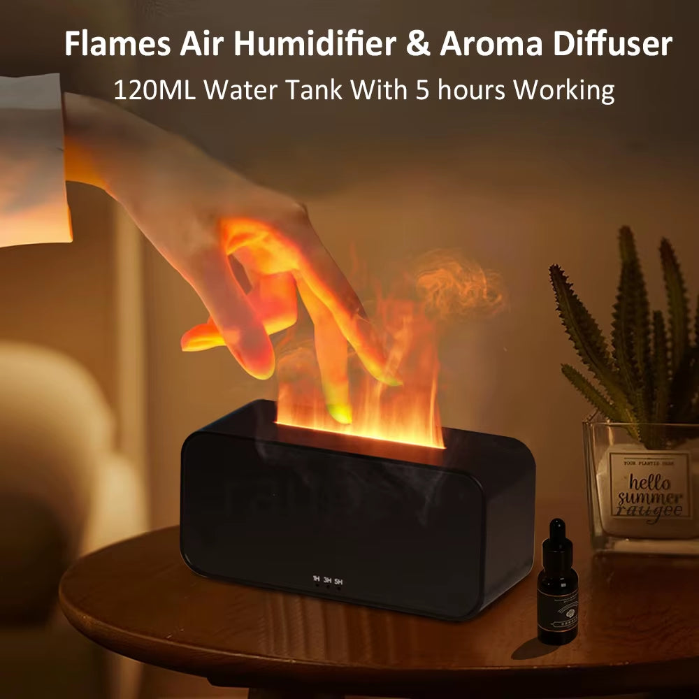 Transform Your Space with the Mini Aroma Diffuser: 7 Colorful Flame Effects for Relaxation and Aromatherapy