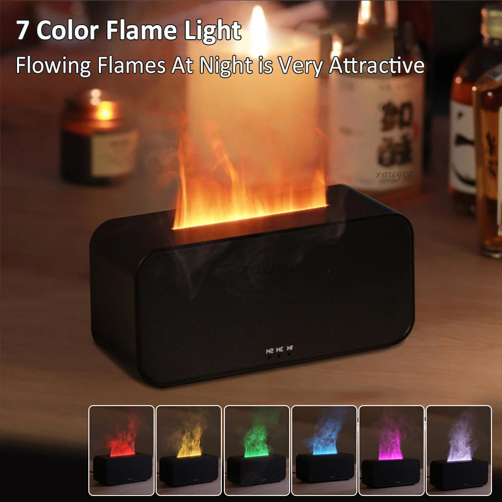 Transform Your Space with the Mini Aroma Diffuser: 7 Colorful Flame Effects for Relaxation and Aromatherapy