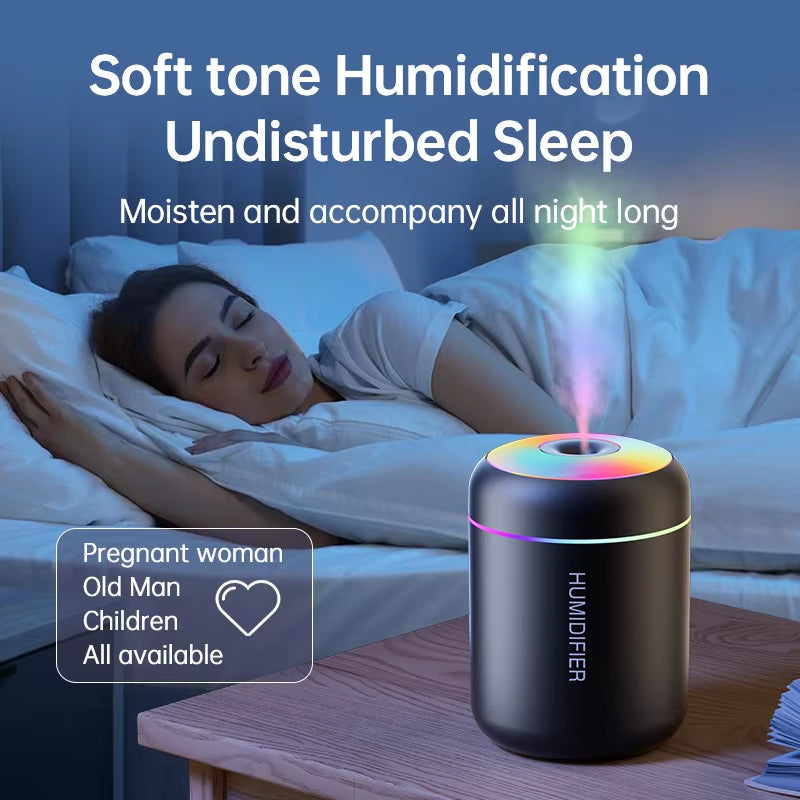 Revitalize Your Space with the 180ML Mini USB Air Humidifier - Aromatherapy Essential Oil Diffuser for Home, Car, and Bedroom